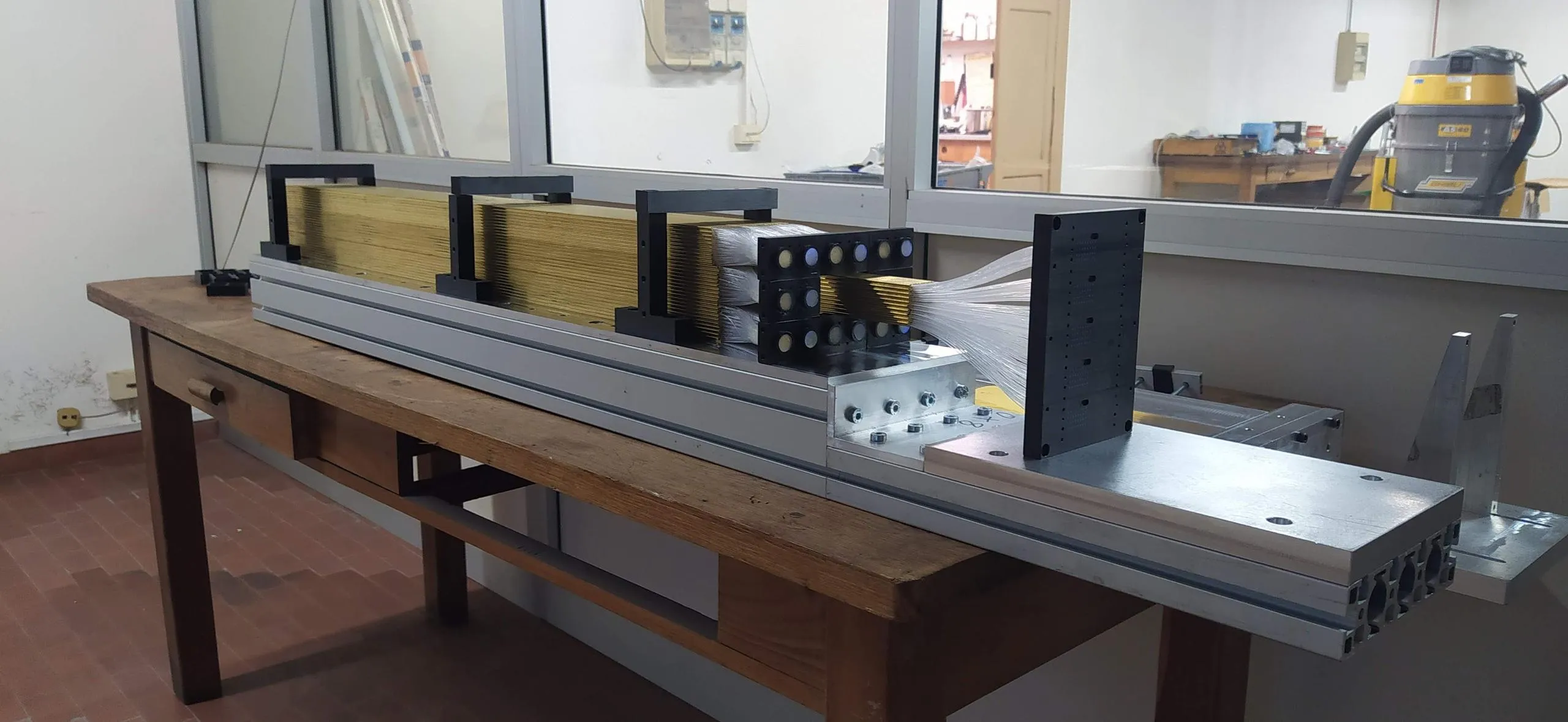 First beam tests for highly granular dual-readout calorimeter prototype